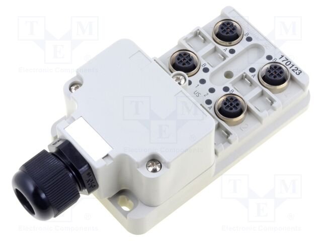 CAIXA SENSOR SAI-4-M 5P, M12 - IP 68 1701230000 WEIDMULLER
