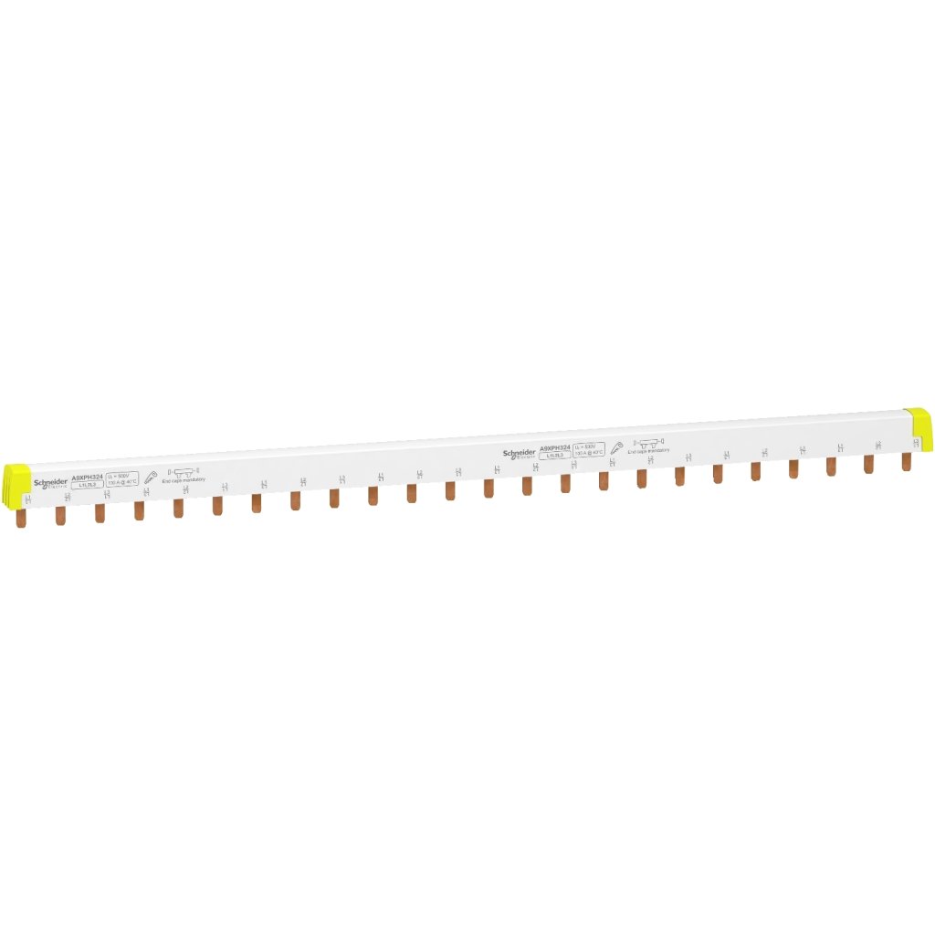 [Imagem BARRAMENTO PENTE ACTI9 3P 24 MÓDULO 100A A9XPH324 SCHNEIDER]