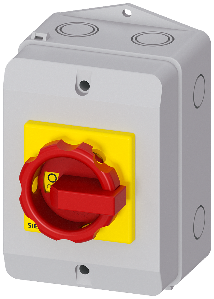 [Imagem do produto SENTRON, SECCIONADOR DE CORTE EM CARGA 3LD, INTERRUPTOR DE PARADA DE EMERGÊNC 3LD20640TB53 SIEMENS]