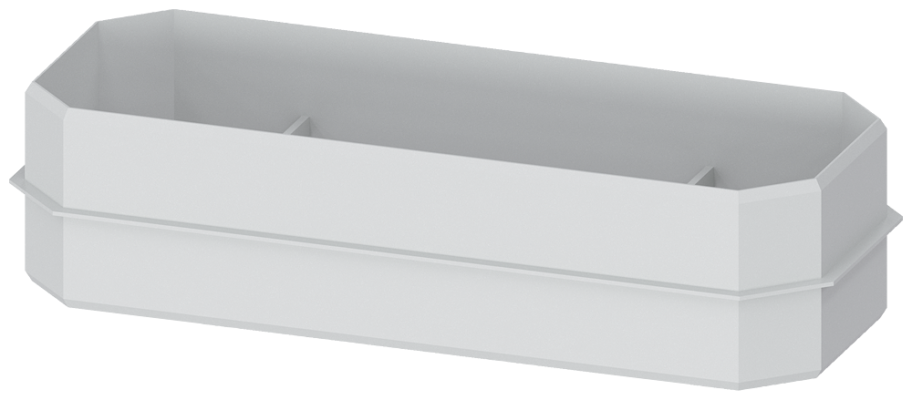DIN ACESSÓRIOS FLANGE DE PASSAGEM PARA SISTEMA DE BARRAMENTOS 8GK91000KK10 SIEMENS