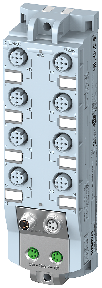 [Imagem do produto MÓDULO ELETRÔNICO ET 200AL DI16 24V 6ES71415AH000BA0 SIEMENS]