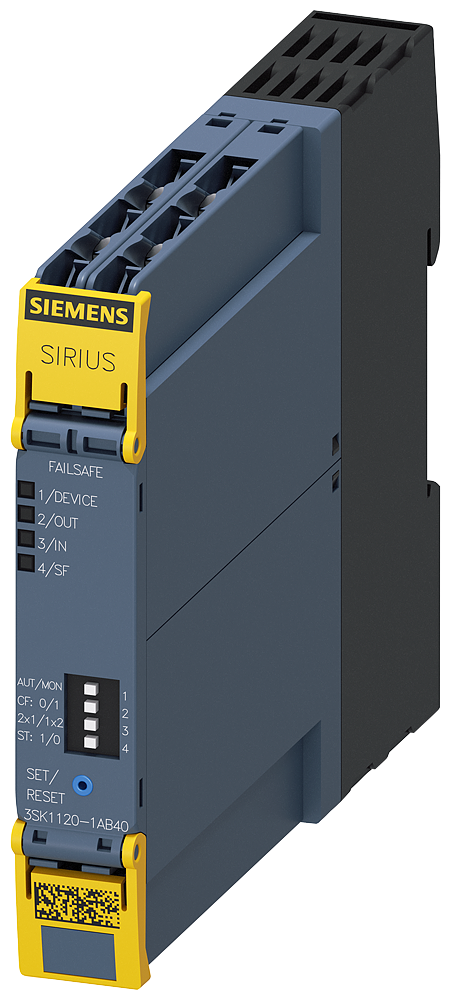 [Imagem do produto CHAVEADOR DE SEGURANÇA SIRIUS EQUIPAMENTO DE BASE ADVANCED LINHA 1 LIBERAÇÃO  3SK11201AB40 SIEMENS]