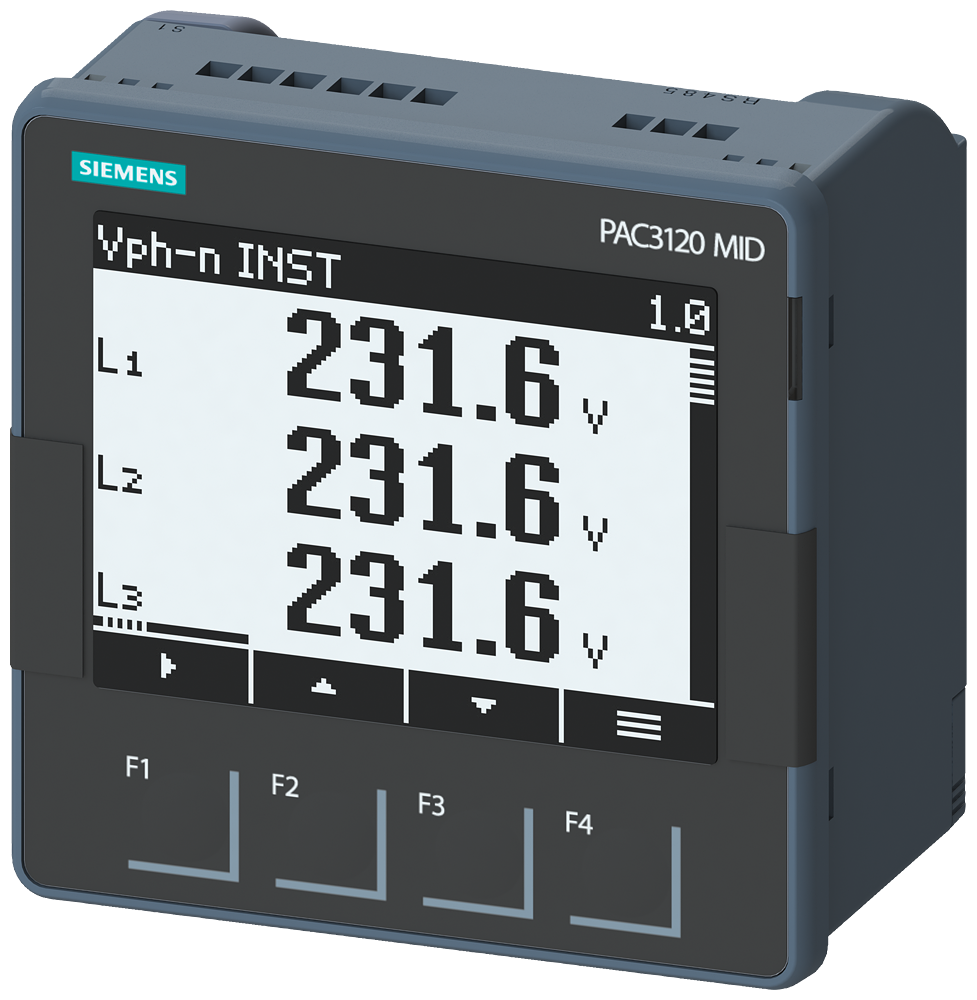 POWER MONITORING PAC3120 MID MONTAGEM FRONTAL 690/400 V 5 A 100-2 7KM31202BA011HA0 SIEMENS