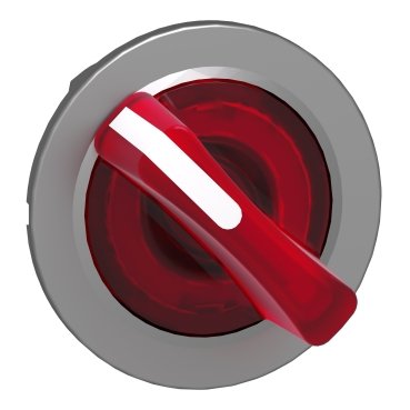 [Imagem CABEÇOTE PARA CHAVE SELETORA LUMINOSA FACEADA Ø30MM METÁLICO 2 POSIÇÕES FIXAS VERMELHO ZB4FK1243 SCHNEIDER]