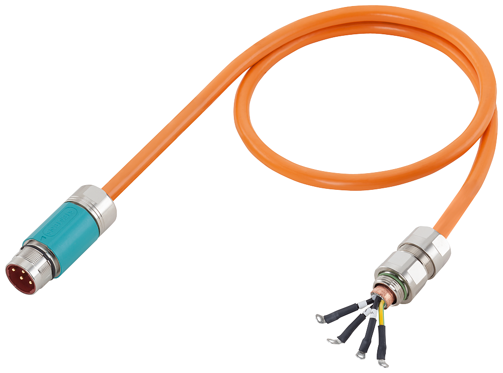 [Imagem do produto CABO DE POTÊNCIA 0,5M COM CONECTORES 4X2.5 6FX70025LM421AA5 SIEMENS]