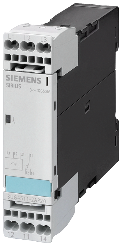 RELÉ DE MONITORAMENTO ANALÓGICO MONITORAMENTO DE SEQUÊNCIA DE FASES 3X 160- 3UG45112AN20 SIEMENS