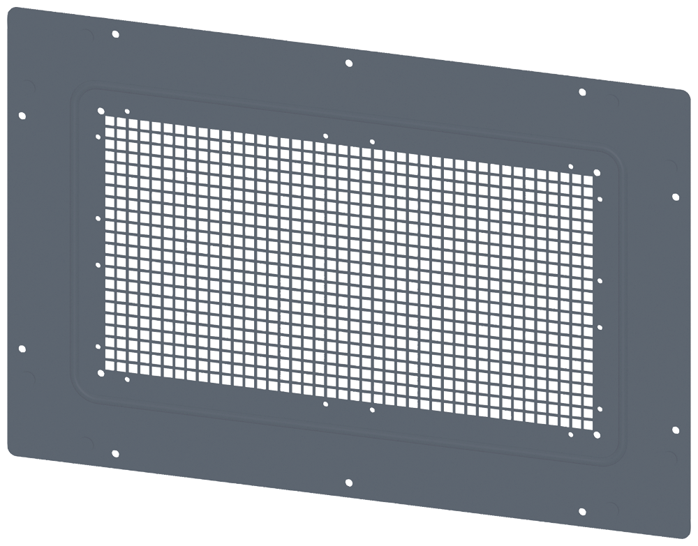 TETO COM ABERTURAS DE VENTILAÇÃO IP20 L: 600 MM P: 400 MM GALVA 8MF10642UD200A SIEMENS