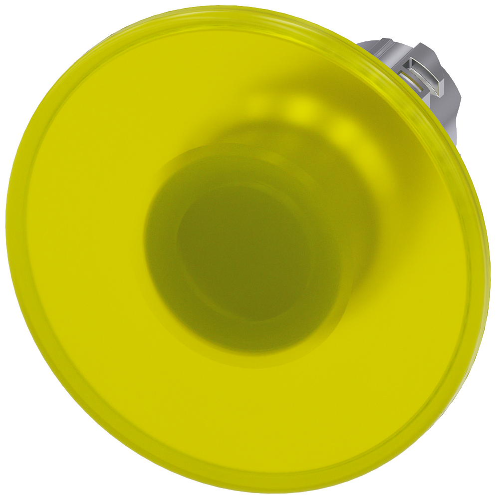 BOTÃO LUMINOSO EM FORMA DE COGUMELO 22 MM REDONDO METAL DE ALTO BRILHO A 3SU10511CD300AA0-ZY11 SIEMENS