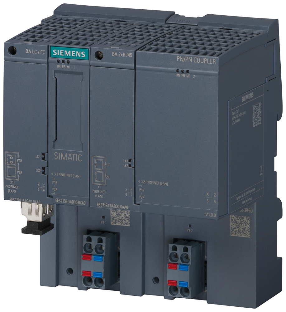 [Imagem ACOPLADOR PN/PN 4 PN PARA SUBREDE 6ES7158-3AD10-0XA0 SIEMENS]