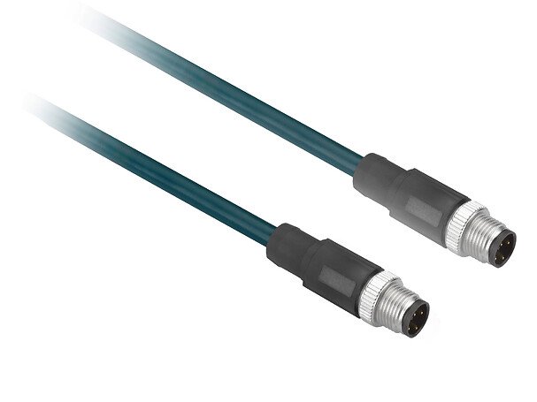 [Imagem CABO COM CONECTOR M M12 FM M12 ASI  XZCR1511041C2 TELEMECANIQUE]