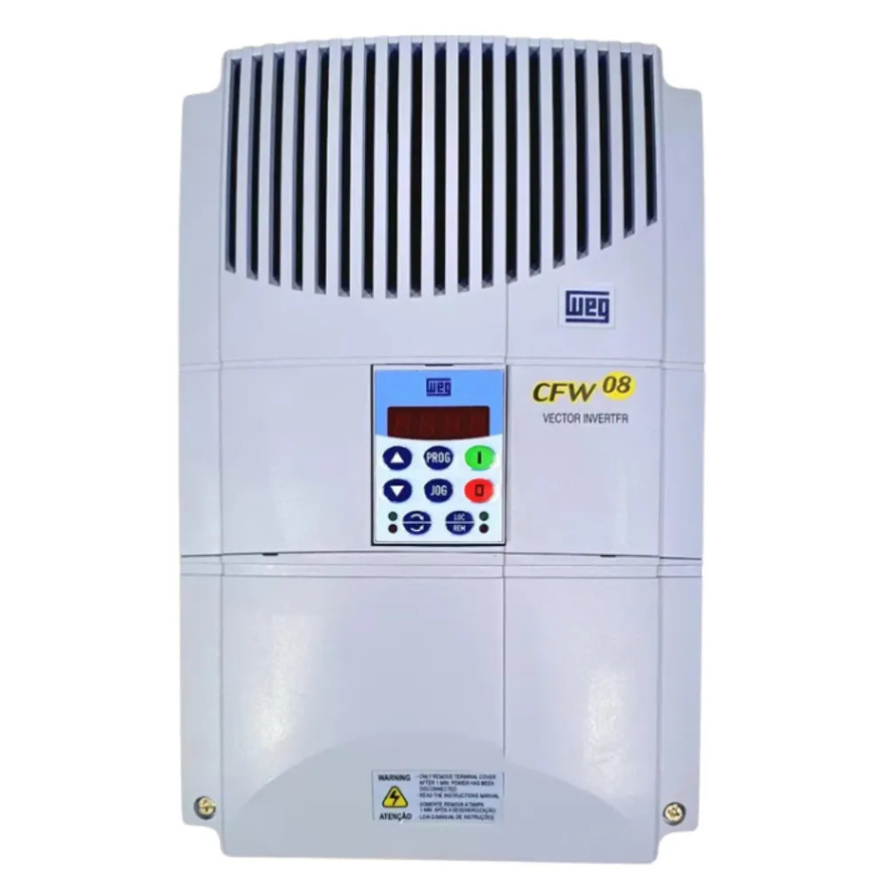 [Imagem INVERSOR DE FREQUÊNCIA TRIFÁSICO 89KW 24A 380/480V 50/60HZ CFW080240T3848PSIZ WEG]