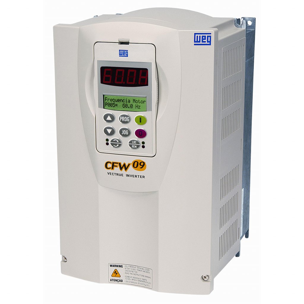 [Imagem INVERSOR DE FREQUÊNCIA TRIFÁSICO 78KW 211A 380/480V 50/60HZ CFW090211T3848P0A2SXZ 10413614 WEG]
