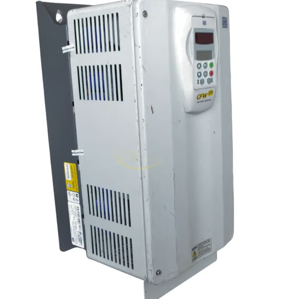 [Imagem INVERSOR DE FREQUÊNCIA TRIFÁSICO 16KW 45A 380/480V 50/60HZ CFW090045T3848PODBB4DNZ 11423438 WEG]
