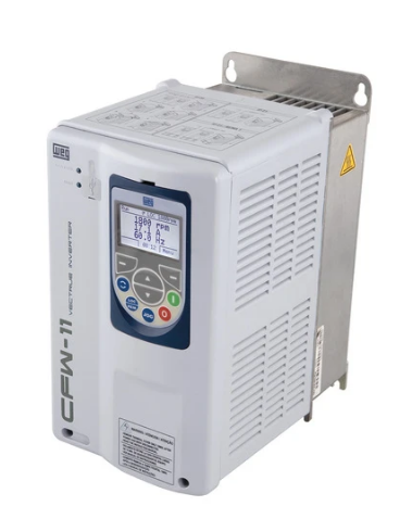 [Imagem INVERSOR DE FREQUÊNCIA TRIFÁSICO 8A 2,2KW 220/240V 50/60HZ IP21 CFW110010T2SZ 10234050 WEG]