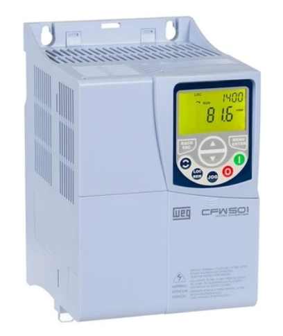 [Imagem INVERSOR DE FREQUÊNCIA TRIFÁSICO 7,5KW 14A 380/480V 50/60HZ CFW501C14P0T4DB20C2 12209621 WEG]