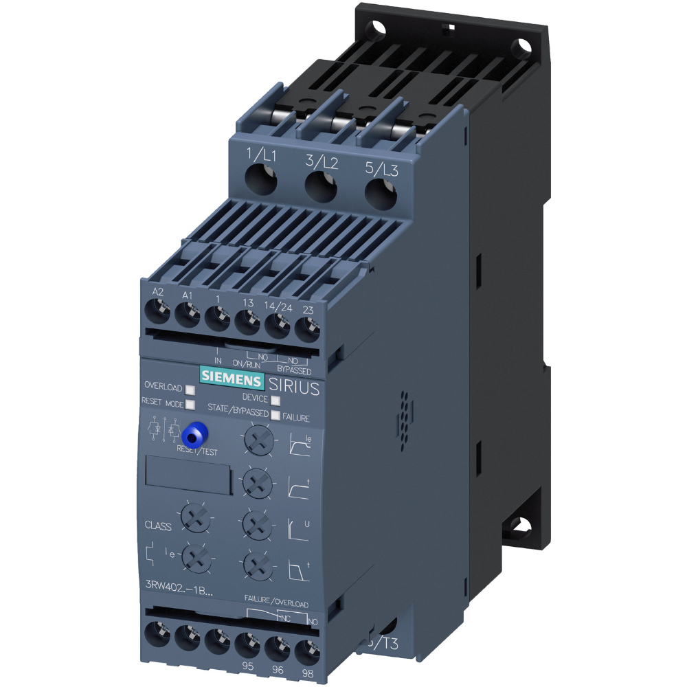 [Imagem CHAVE DE PARTIDA 7,5KW 12,5A 400/600VAC 500V 3RW40241BB05 SIEMENS]