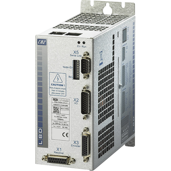 [Imagem SERVODRIVE TRIFÁSICO 27,5A 680VCA LBD40008CAN000 CMZ]