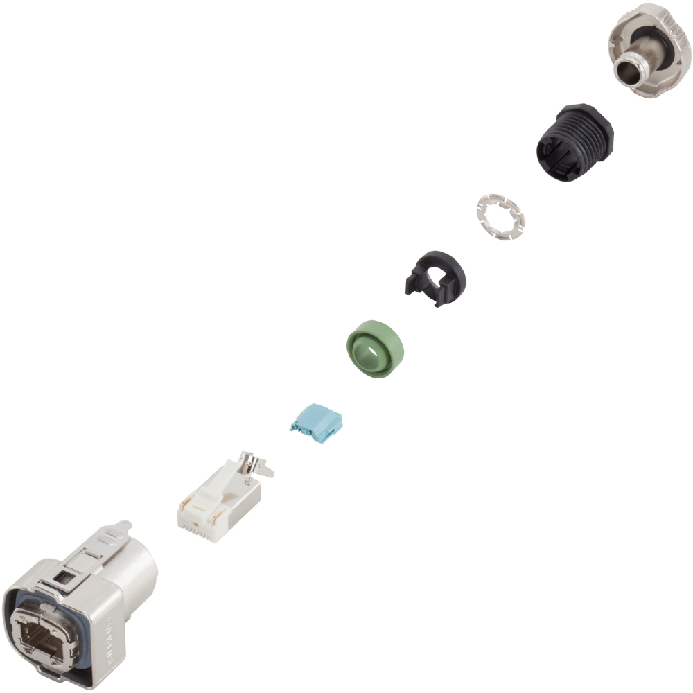 [Imagem CONECTOR DE SINAL RJ45 IP67 6FX20030DM67 SIEMENS]