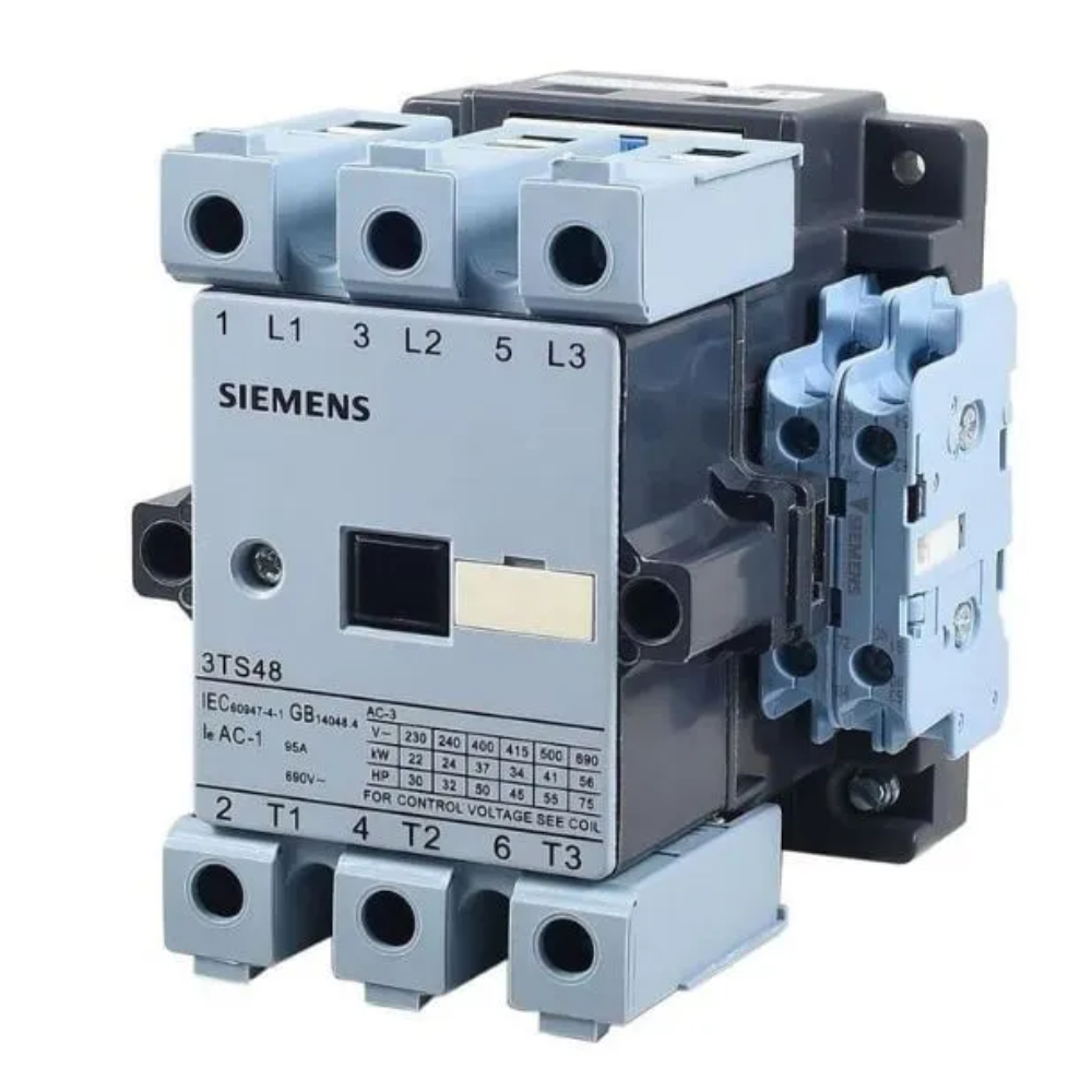 [Imagem CONTATOR 85A 220V 50/60HZ 2NA2NF 3TS49220AN2 SIEMENS]