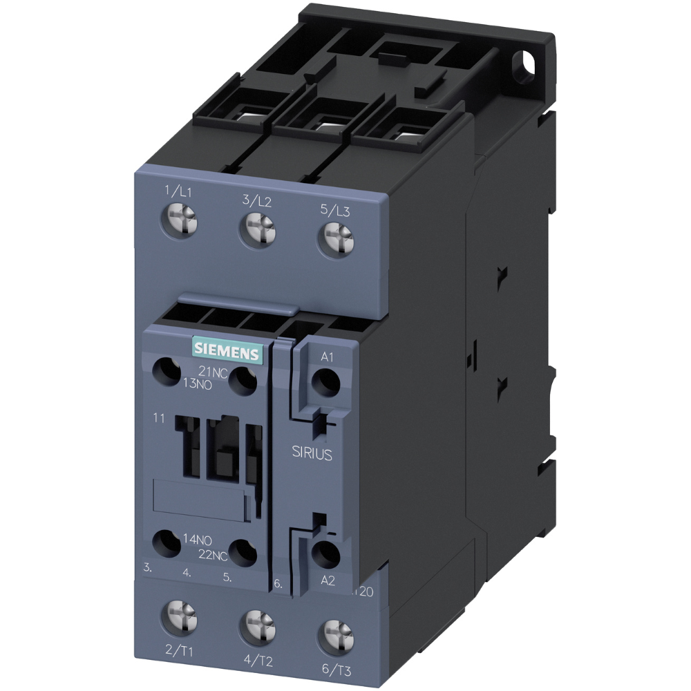 [Imagem CONTATOR TRIPOLAR 51A 220VCA 1NA+1NF 50/60HZ 3RT20361AN20 SIEMENS]