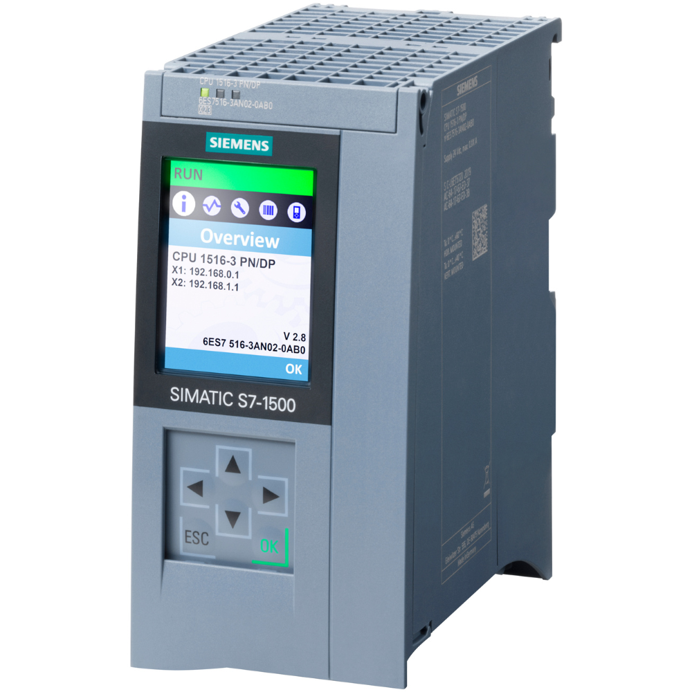 [Imagem CPU 1516-3 PN/DP 1MB MEMÓRIA TRABALHO PROGRAMA 5MB DADOS PROFINET SIMATIC S7-1500 6ES75163AN020AB0 SIEMENS]