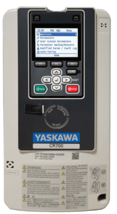 [Imagem INVERSOR DE FREQUÊNCIA TRIFÁSICO 1,12KW 4,8A 380/440V CR700 CR70U4005ABMYB YASKAWA]