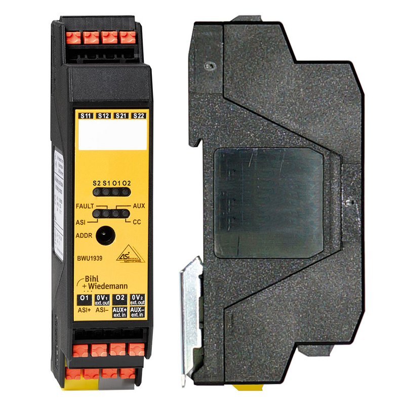 [Imagem do produto MÓDULO ENTRADA SEGURANÇA ASI IP20 1SI/2O BWU1939 BIHL AND WIEDEMANN]