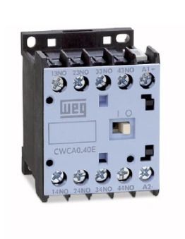 [Imagem MINICONTATOR 10A 125VCC 2NA+2NF 50/60HZ CWCA02200C13 12487339 WEG]