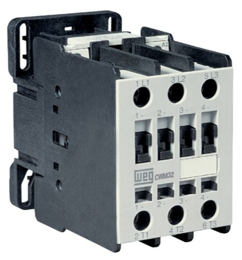 [Imagem CONTATOR 3P 32A 208/240VCC 3NA 50/60HZ CWM320030C44 10723363 WEG]