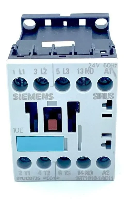[Imagem CONTATOR AC-3 9A 1NA 24 VCA 60HZ 3RT10161AC11 SIEMENS]