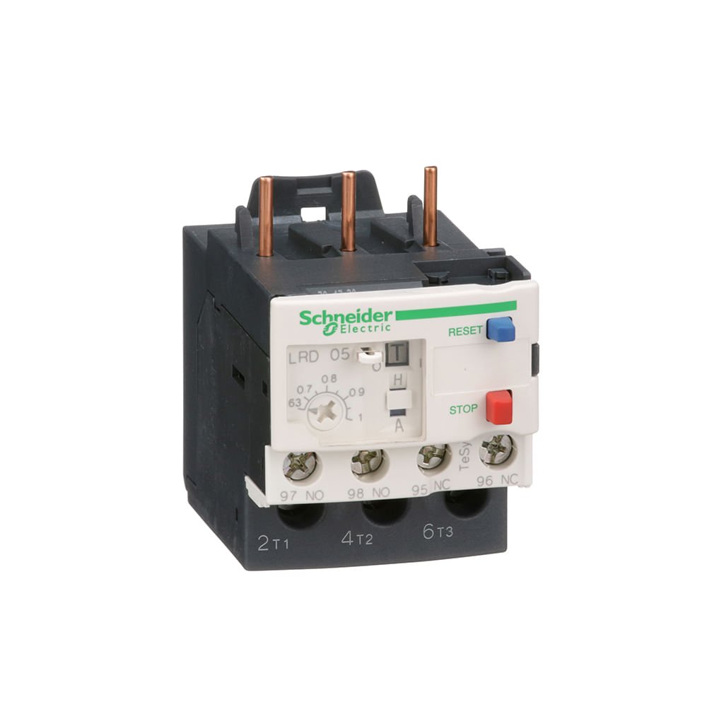[Imagem RELE TERMICO TESYS D CLASSE 10 0.631A 1NA+1NF LRD05 SCHNEIDER]
