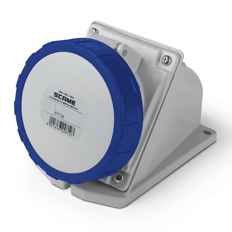 [Imagem TOMADA DE MONTAGEM 2P+T 32A 67 6H 517.3253 SCAME]