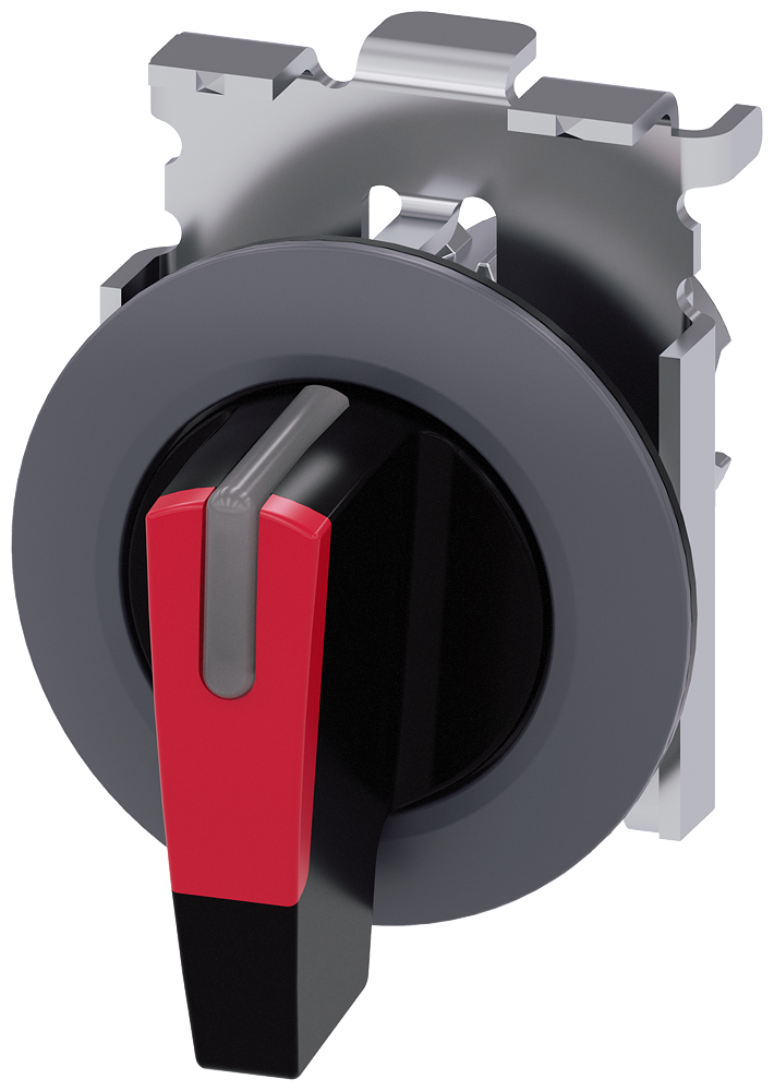 [Imagem do produto INTERRUPTOR COM MANÍPULO, ILUMINÁVEL, 30MM, REDONDO, METAL, FOSCO, VERMELHO 3SU10622EM200AA0 SIEMENS]