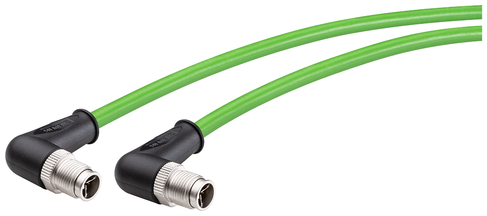 CABO IE TP;2 X M12-90;4X2;1M;2 X COD. X;IP65/67;CAT6A;SEM HALOGÊNIO;PUR;ROBUSTO 6XV18785GH10 SIEMENS