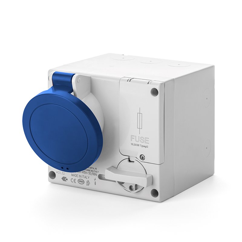 [Imagem do produto TOMADA DE EMBUTIR INTERTRAVAMENTO 16A 3P+N+T 9H IP44 501.1675 SCAME]