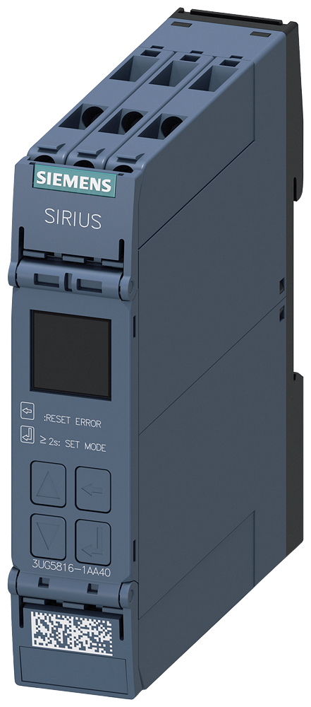 [Imagem RELÉ DE MONITORAÇÃO DA REDE, DIGITAL, QUEDA DE FASE, SEQUÊNCIA DE FASES, ASSI 3UG58161AA40 SIEMENS]