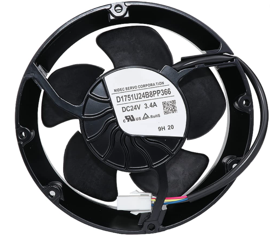 [Imagem VENTILADOR AXIAL 24VCC 3,4A 171X171X50MM D1751U24B8PP366 NIDEC]