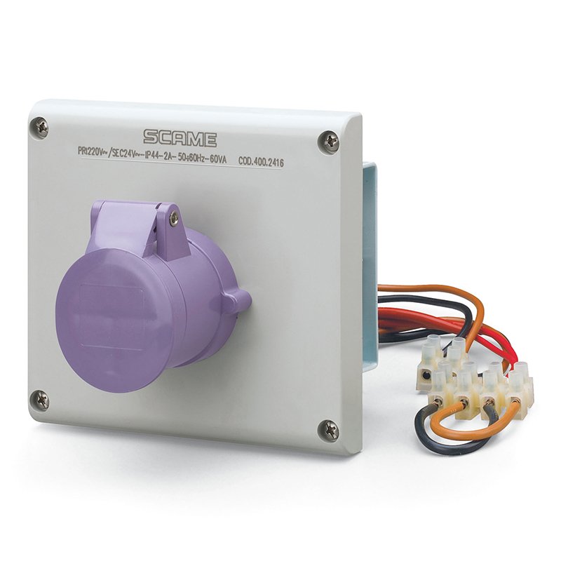 [Imagem do produto TOMADA INTERTRAVAMENTO OMNIA 2P 16A IP44 400.2416 SCAME]