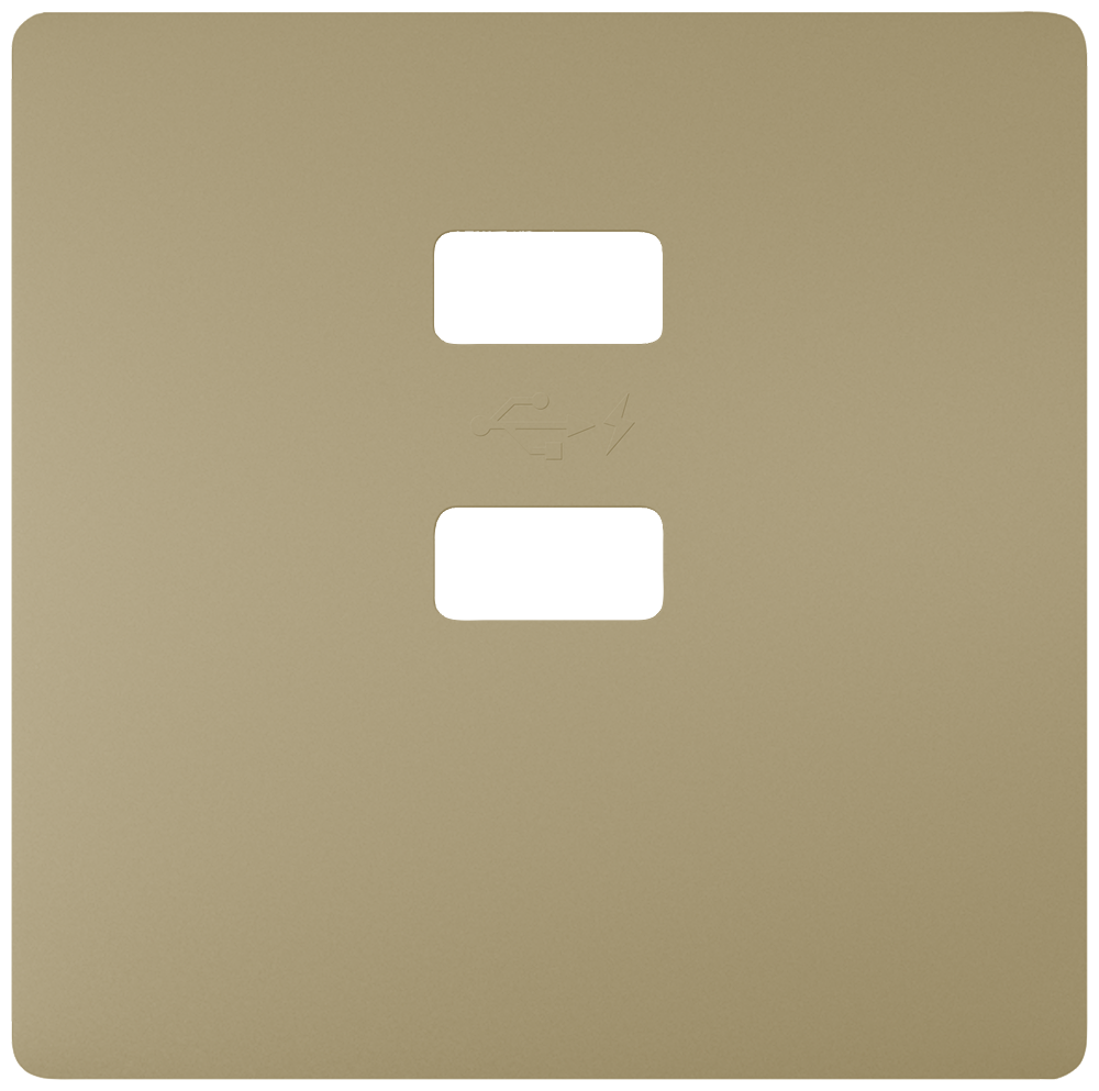 PLACA DE COBERTURA PARA CARREGADOR USB DUPLO VERTICAL DOURADO 5TG13780MG SIEMENS