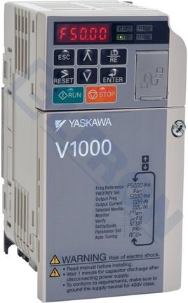 [Imagem do produto INVERSOR  DE FREQUÊNCIA V1000 380-480V 50/60HZ 7,5KW 17,5A YASKAWA]