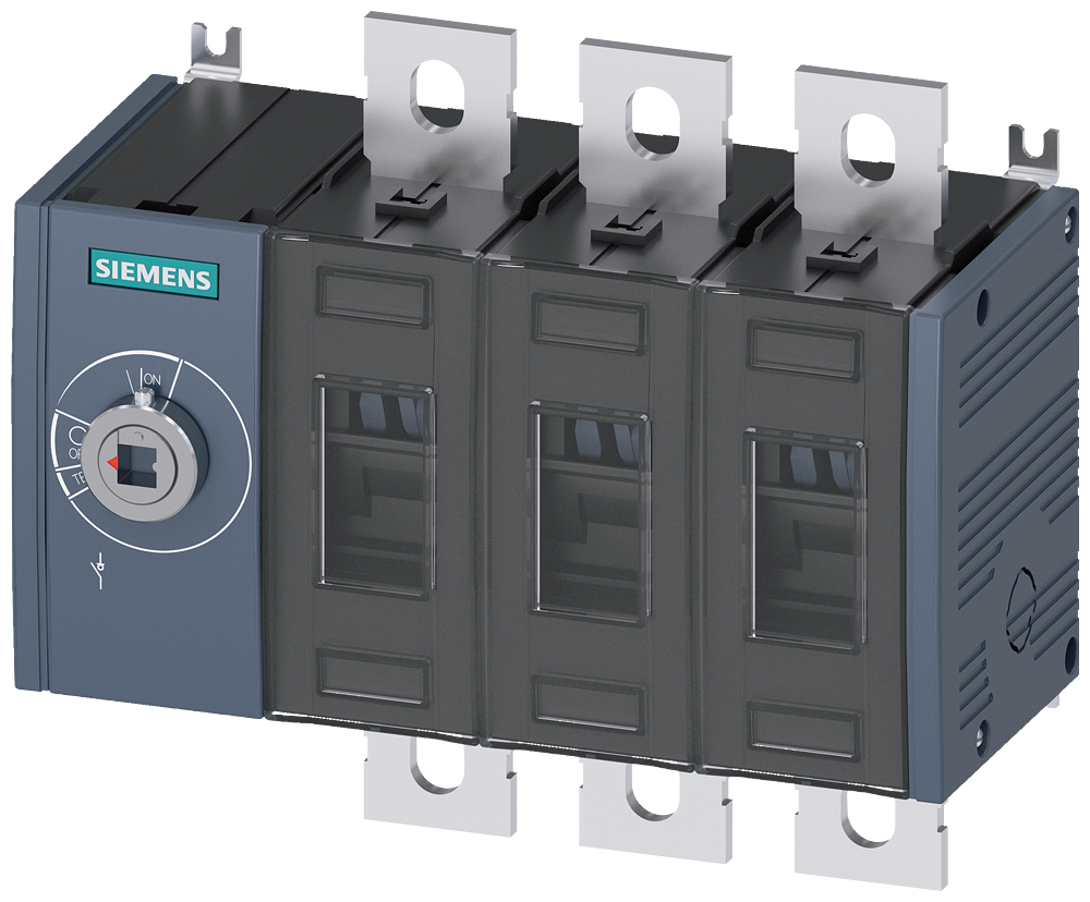 SECCIONADOR DE CORTE EM CARGA 500A TAM. 3 DE 3 POLOS ACIONAMENTO FRONTAL ES 3KD44300PE100 SIEMENS