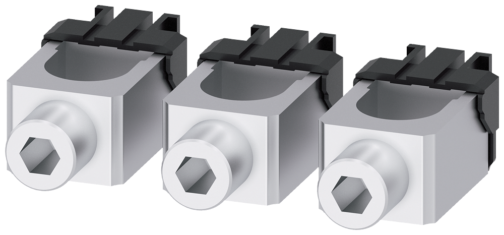 [Imagem BORNE DE CONEXÃO PARA CONDUTOR CIRCULAR TA1.4 6 AWG…350 KCMIL 3 PEÇAS ACESSÓR 3VA92330JB12 SIEMENS]