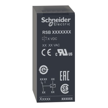 [Imagem RELÉ DE INTERFACE 12A 1NAF 24VCC RSB1A120BD SCHNEIDER]