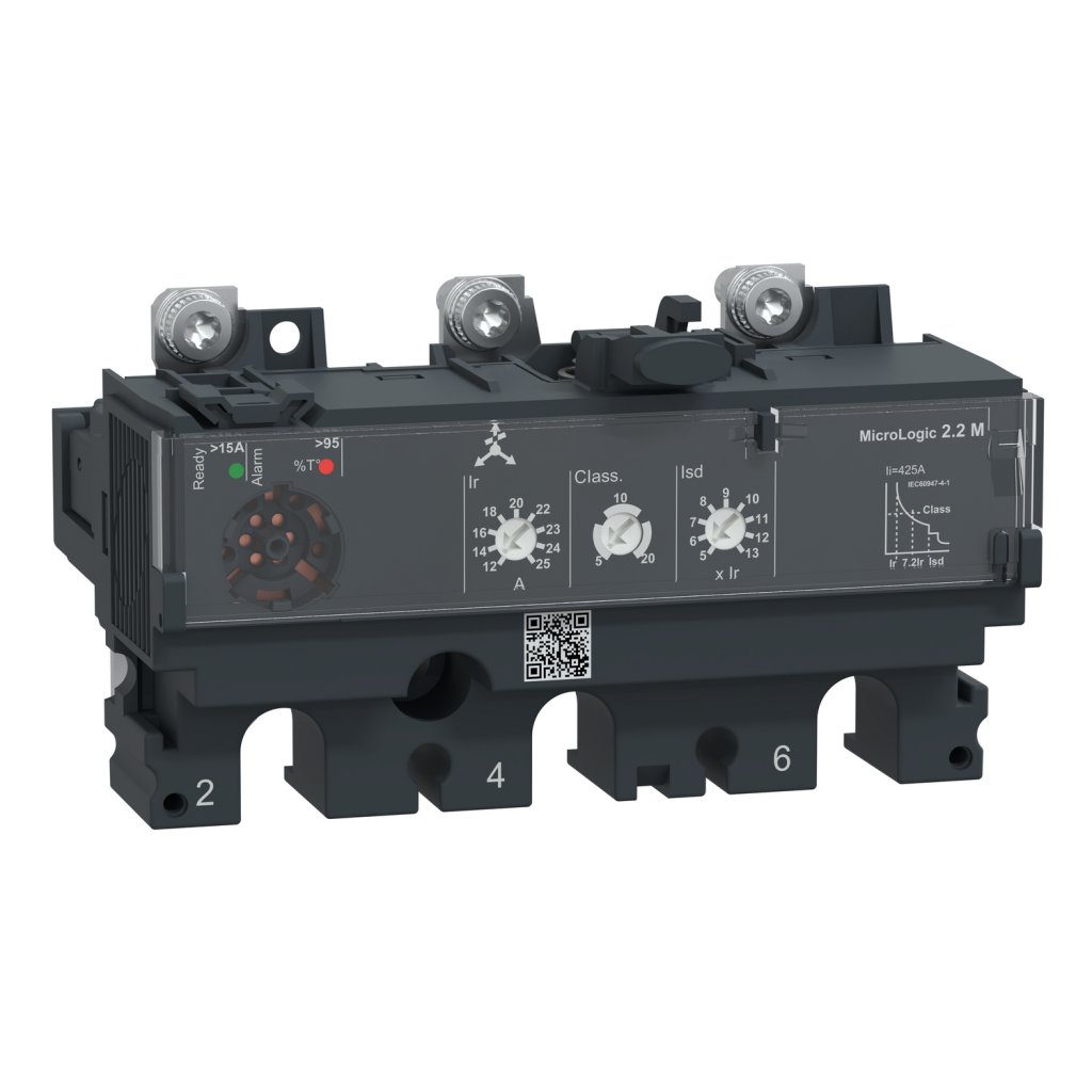 [Imagem DISPARADOR NSX100 MICROLOGIC 2.2M 25A 3P C1032M025 SCHNEIDER]