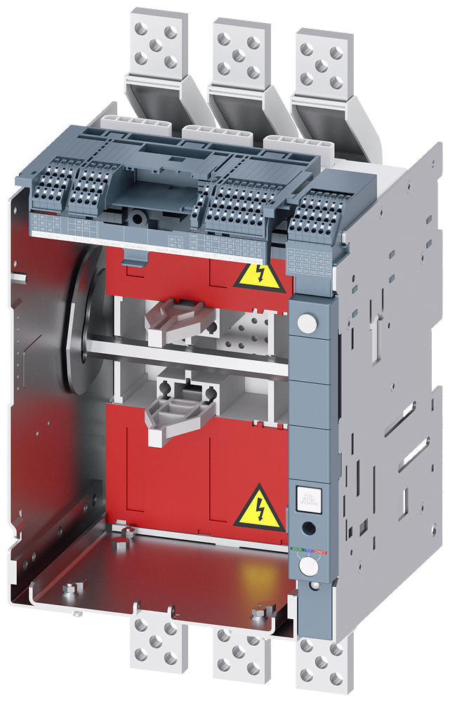 QUADRO-GUIA PARA 3WL103P CONEXÃO PRINCIPAL DE ACESSO FRONT. 3VW81120AE01 SIEMENS