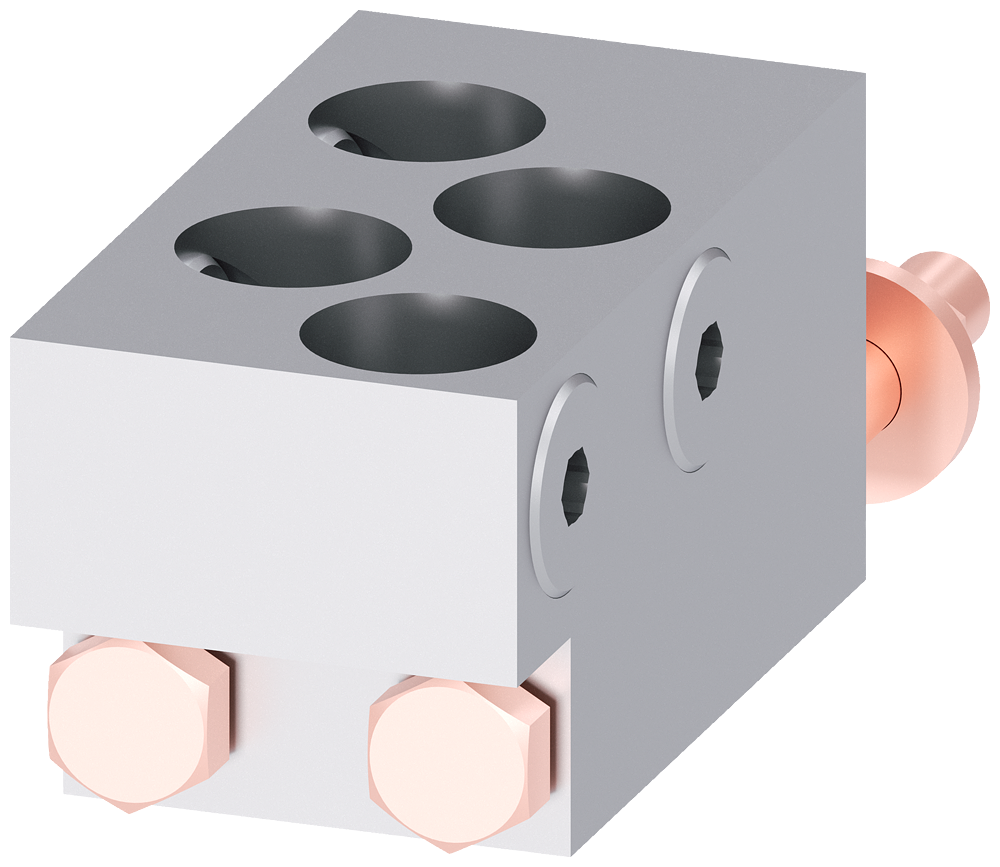 TERMINAL PARA CONDUTOR DE SEÇÃO CIRCULAR TA7.2 4X 600 - 750 KCMIL PARA 4 CABO 3VA97710JJ44 SIEMENS