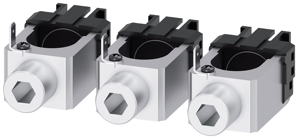 [Imagem BORNE DE CONEXÃO PARA CONDUTOR CIRCULAR TA1.4 6 AWG…350 KCMIL COM TOMADA DE T 3VA92330JG12 SIEMENS]