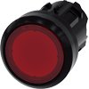 [Imagem BOTÃO DE PRESSÃO ILUMINADO 22MM REDONDO PLÁSTICO VERMELHO 3SU10010AB200AA0 SIEMENS]