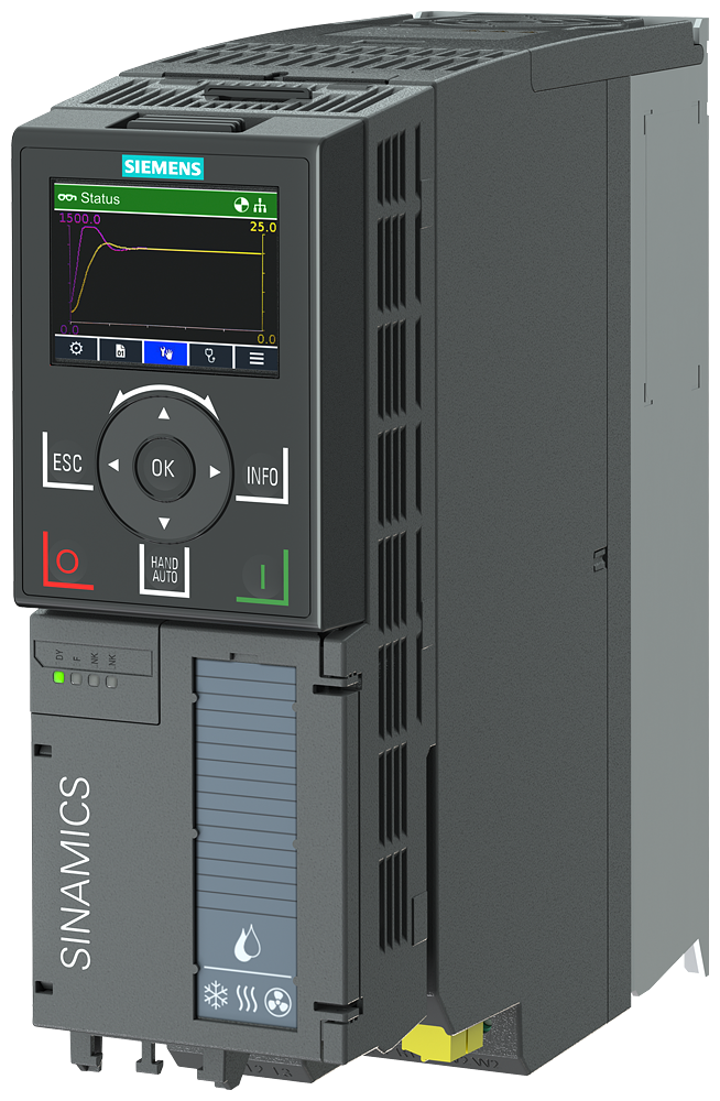 INVERSOR DE FREQUÊNCIA SINAMICS G120X IP20 / UL OPEN TYPE FSA UF 3 CA 380-480 V 2,20 KW 6SL32301YE160UF0 SIEMENS
