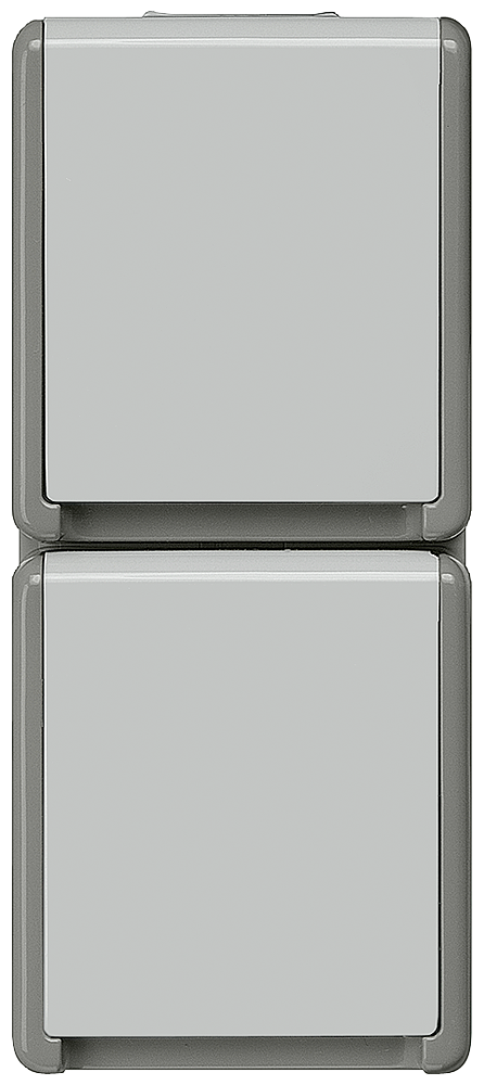 FLÄCHE IP44 MONTAGEM À SUPERFÍCIE TOMADA SCHUKO 2X VERTICAL 5UB4723 SIEMENS